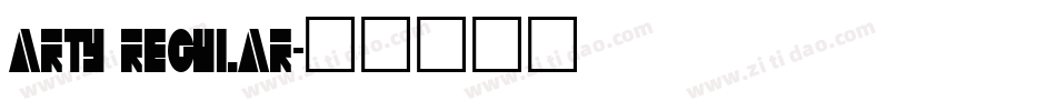 Arty Regular字体转换